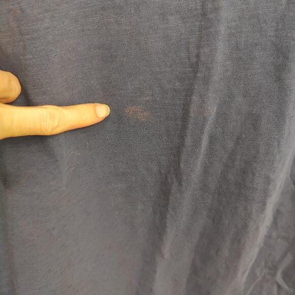 Buck Mason T-Shirt Mens XL Navy Blue Short Sleeve Crewneck Made in LA FLAWED - Picture 3 of 8